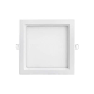 Plafon led embutir quadrado recuado kais 18w 3000k 1400lm branco abs-Nordecor - 4191