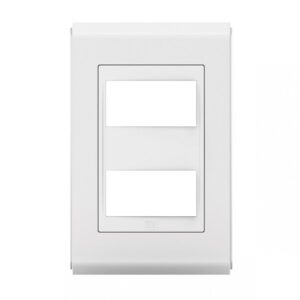 Placa Refinatto Style Acetinado 4x2 2módulos branco/branco-Weg - 14106748