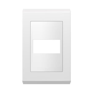 Placa Refinatto Premium alto brilho 4x2 1módulo branco/branco-Weg - 14436204