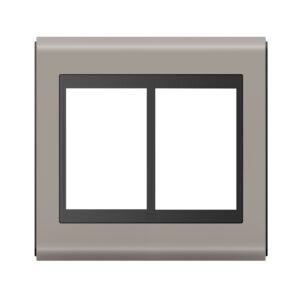 Placa Refinatto Style Acetinado 4x4 6módulos argila/preto-Weg - 13978327