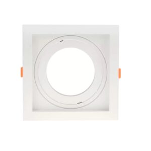 Spot embutir quadrado Loyo recuado clic mv p/PAR30 branco ABS-Nordecor - 6832