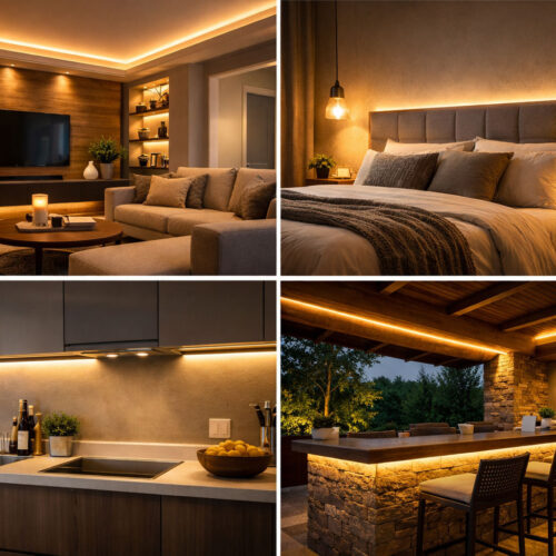 Como usar fita LED na decoração sem cometer erros comuns de iluminação