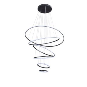 Pendente led inverse c/6 módulos red 156w 3000k preto-Nordecor - 2531