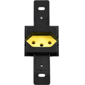 Tomada Klin 2p+t 20a horizontal preta/amarela-Weg - 13329887