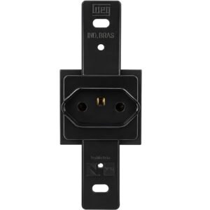 Tomada Klin 2p+t 20a horizontal preta-Weg - 12057099