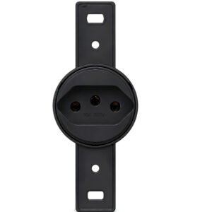 Tomada Klin redonda 2p+t 10a preta-Weg - 14173997